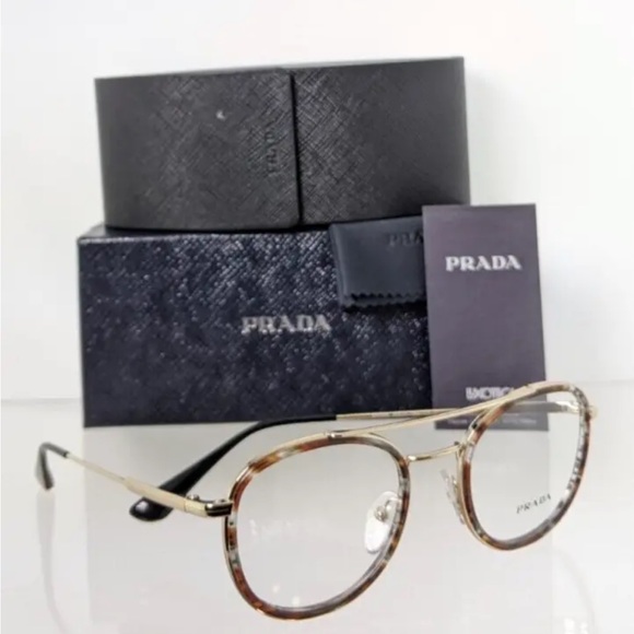 Brand New Authentic Prada Eyeglasses VPR 66X 06A - 1O1 Frame 50Y - Picture 3 of 6